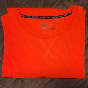 Orange Men's long sleeve sports hirt